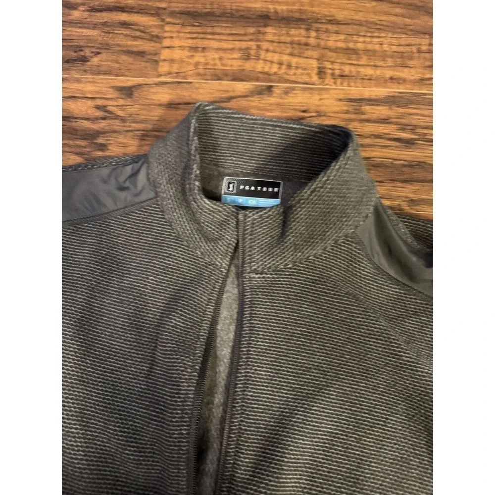 Pga Tour Golf Men’s Gray full Zip Jacket Sz:small